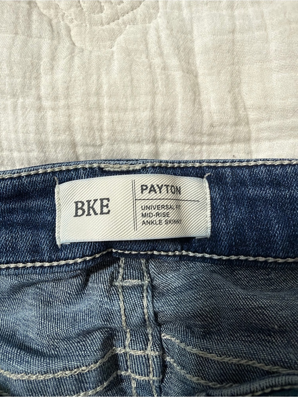 BKE Payton Mid-Rise Skinny Jeans - Blue Denim